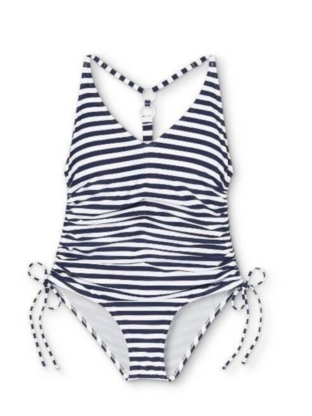Kona Sol Striped side cinch one piece